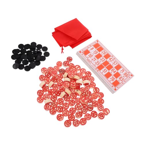 Abaodam 1 Satz Bingo Spielset aus Holz Klassisches Bingo Brettspiel mit Zahlenkarten und Spielsteinen für Familienfeiern Partys und Besondere Anlässe Spaß für Jung Abaodam 1 Satz Bingo Spielset aus Holz Klassisches Bingo Brettspiel mit Zahlenkarten und Spielsteinen für Familienfeiern Partys und Besondere Anlässe Spaß für Jung von Abaodam