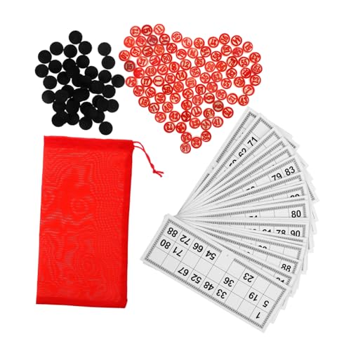 Abaodam Lustiges Bingo-Spiele-spielset Bingo-brettspiel Aus Holz Ideal Für Familientreffen von Abaodam