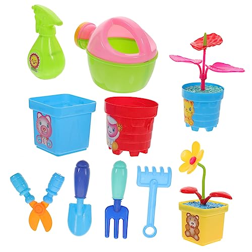 Abaodam 1 Satz Blumen-Spielzeug-Set Lernspielzeug Für Kinder Puzzle-Spielzeug Werkzeuge Für Kinder Säuglingsanzug Gartenwerkzeug Werkzeuge Für Blumenarrangements Cosplay Kleinkind Plastik von Abaodam