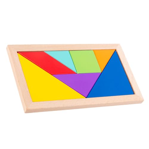Abaodam 1 Satz Buchenholzpuzzle Puzzle- Für Puzzle- Aus Holz Holzpuzzle Für Kinderspielzeug Aus Holz Colorful Hölzern von Abaodam