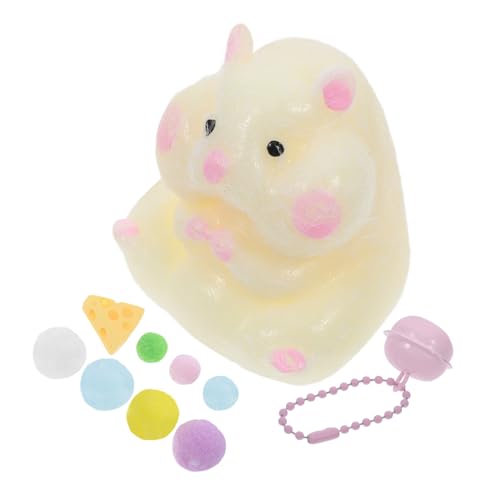 Abaodam 1 Satz Cartoon kleine interaktives Interactive Toys Play Cartoon- zur Druckentlastung Squeeze-Stress- entzückende mausförmige Spielzeuge Yellow von Abaodam