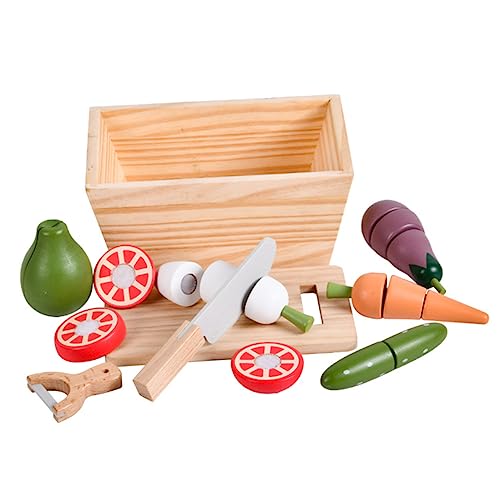 Abaodam 1 Satz Chichele- Lebensmittelspielzeug Schneiden Essen Spielzeugküchenzubehör Essen Vorgeben Für Kleinkinder Hölzern Abaodam 1 Satz Chichele- Lebensmittelspielzeug Schneiden Essen Spielzeugküchenzubehör Essen Vorgeben Für Kleinkinder Hölzern von Abaodam