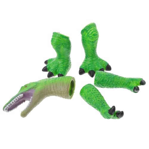 Abaodam 1 Satz Dinosaurier-Fingerpuppe Dinosaurierspielzeug Dinosaurier-Kuchendeckel Puppen Dino kinderspielzeug saurier realistische Krallen Handklauen- Vinyl Green Abaodam 1 Satz Dinosaurier-Fingerpuppe Dinosaurierspielzeug Dinosaurier-Kuchendeckel Puppen Dino kinderspielzeug saurier realistische Krallen Handklauen- Vinyl Green von Abaodam