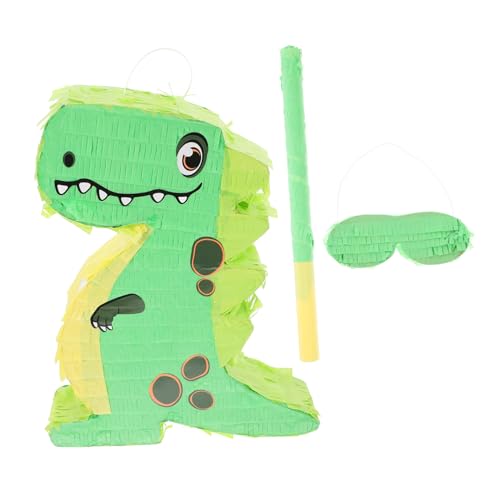 Abaodam 1 Satz Dinosaurier-pinata Cowgirl-piñata Dinosaurier-spiele Geburtstag Piñata Dinosaurier-mittelstücke Für Geburtstagsfeier Pinata-stick Dinosaurier-partybevorzugung Papier Green von Abaodam