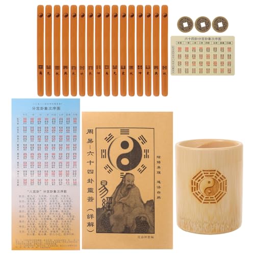 Abaodam 1 Satz Divinationsspiel aus Bambus Chinesische Wahrsage Stäbe mit Eimer und Anleitung für Interaktive Partys Tai Chi Übungen Dekoratives Element Abaodam 1 Satz Divinationsspiel aus Bambus Chinesische Wahrsage Stäbe mit Eimer und Anleitung für Interaktive Partys Tai Chi Übungen Dekoratives Element von Abaodam