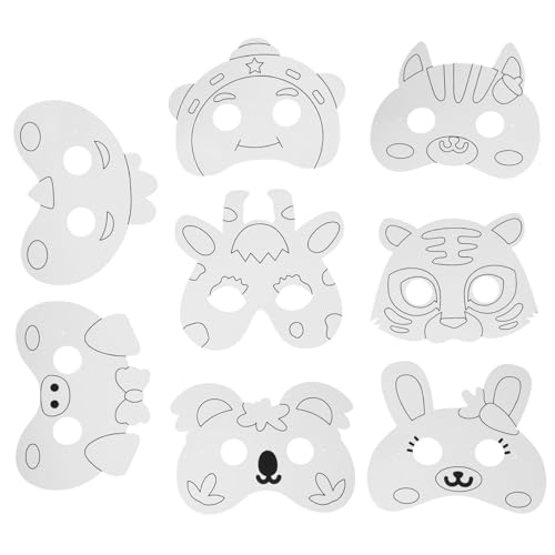 Abaodam 1 Satz Diy Malset für Unbemalte Masken Graffiti Masken für Kreative Bastelideen für Halloween Karneval und Maskeraden Fördert Kreativität und Handwerkliche Fähigkeiten Abaodam 1 Satz Diy Malset für Unbemalte Masken Graffiti Masken für Kreative Bastelideen für Halloween Karneval und Maskeraden Fördert Kreativität und Handwerkliche Fähigkeiten von Abaodam