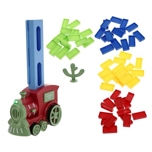 Abaodam 1 Satz Domino Partner Zug batteriebetrieben kinderknallzeug Safe Toy Bildungsspielzeug weihnachtszug Abs Green von Abaodam