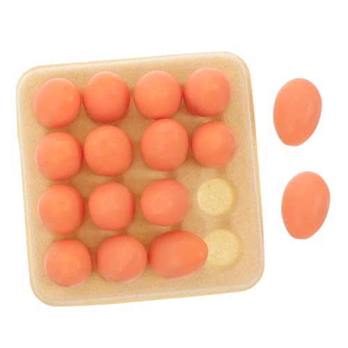 Abaodam 1 Satz Eier Tray für Puppenhaus Realistische Gefälschte Eier mit Mini Tablett Dekoration für Mikro Landschaften und Mini Häuser Langlebig und Wiederverwendbar Abaodam 1 Satz Eier Tray für Puppenhaus Realistische Gefälschte Eier mit Mini Tablett Dekoration für Mikro Landschaften und Mini Häuser Langlebig und Wiederverwendbar von Abaodam