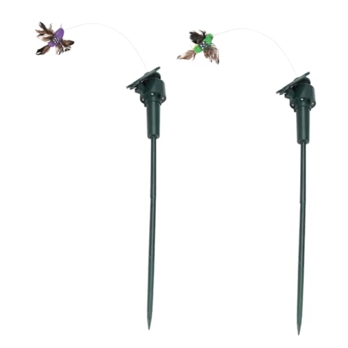 Abaodam 1 Satz Elektrische Hummingbird Spielzeuge Für Garten Dekoration Solarbetriebene Vögel Adorable Tischdeko Für Außenbereich Zufällig Zufällige Farbe 2 Stück von Abaodam