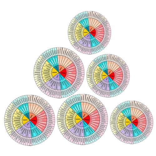 Abaodam Emotions Wheel Sticker Chart - 3er-Set Für Laptop Computer Tagebuch Und Mehr von Abaodam