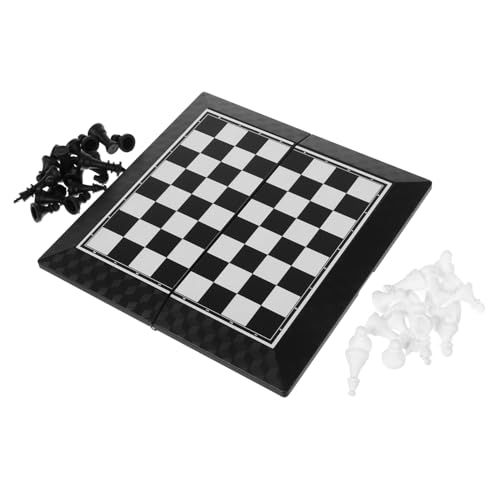 Abaodam 1 Satz Faltbares Schachbrett Brettspiel Dame Für Erwachsene Schach Reisespiele Für Erwachsene Internationales Schachbrett Schachbrettspieltisch Kinderschach Pp von Abaodam