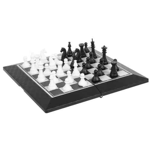 Abaodam 1 Satz Faltbares Schachbrett kinderschachspiel Schachspiel Platzsparendes Schachbrett Leichtes Schachset Vielseitiges Schachspiel Schachbrettspieltisch Schachtisch pp von Abaodam