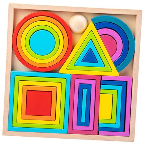 Abaodam 1 Satz Farbiges Aus Bausteinen Farblernspielzeug Für Kleinkinder 1-3 Lernspiel Farblernblock Für Frühpädagogisches Farbtrennblock Holz Colorful Abaodam 1 Satz Farbiges Aus Bausteinen Farblernspielzeug Für Kleinkinder 1-3 Lernspiel Farblernblock Für Frühpädagogisches Farbtrennblock Holz Colorful von Abaodam