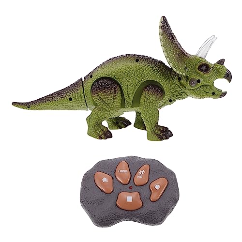 Abaodam Pädagogisches Ferngesteuertes Dinosaurier-spielzeugset Mit Sprachlichtern Und Beweglichem Triceratops-Modell Für Jungen Und Mädchen von Abaodam