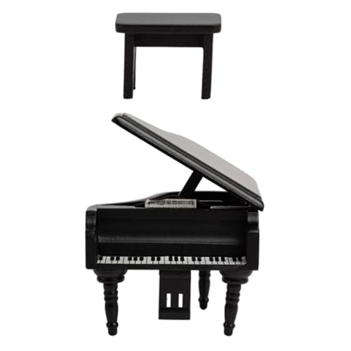 Abaodam Puppenhaus-Klavier-Ornament Miniatur-Klavier Holzflügel Jungen Und Mädchen Spielzeug Mini- -zubehör Abaodam Puppenhaus-Klavier-Ornament Miniatur-Klavier Holzflügel Jungen Und Mädchen Spielzeug Mini- -zubehör von Abaodam