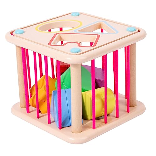 Abaodam Pädagogische Sensorikblöcke Aus Holz – Formsortierer Für Kinder Kompakt Und Lustig Kleinkindspielzeug von Abaodam