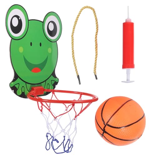 Abaodam 1 Satz Frosch Basketballkorb Set Wandmontierter Indoor Basketballkorb für Faltbares Design für Spiel und Bewegung Fördert die Hand Augen Koordination von Abaodam