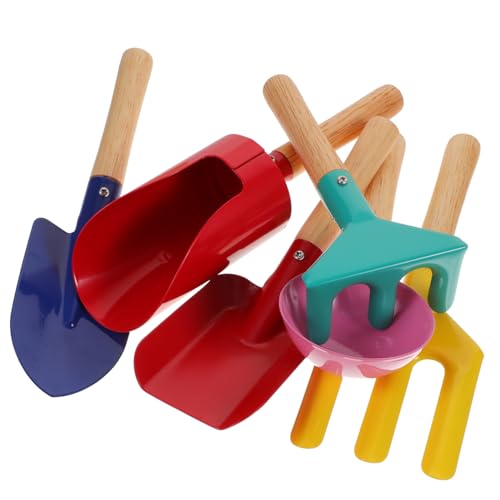 Abaodam 1 Satz Gartengeräteset Für Kleine Gartenwerkzeuge Pflanzwerkzeuge Kleiner Gartenrechen Gartenspielzeug Für Strandspielzeug Für Mini-gartenschaufel Eisen von Abaodam