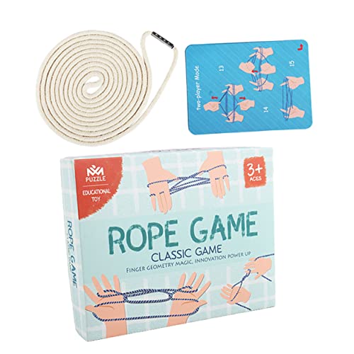 Abaodam 1 Satz Geflochtenes Seil Fingerseilspiel Seil Fingerspielzeug Thread-Finger-Spiel Chinesisches Webseil Kreatives Wiegen-Seil-Spiel Handspielspielzeug Hanfseil Beige Abaodam 1 Satz Geflochtenes Seil Fingerseilspiel Seil Fingerspielzeug Thread-Finger-Spiel Chinesisches Webseil Kreatives Wiegen-Seil-Spiel Handspielspielzeug Hanfseil Beige von Abaodam