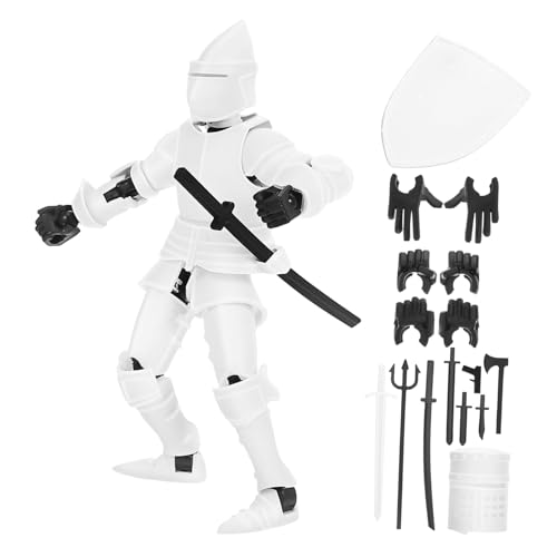 Abaodam 1 Satz Gemeinsame menschliche Figur Mehrgelenkiger beweglicher Roboter Ritter Motorikspielzeug bewegliche Gelenkpuppen mittelalterliches Zubehör Plastik Abaodam 1 Satz Gemeinsame menschliche Figur Mehrgelenkiger beweglicher Roboter Ritter Motorikspielzeug bewegliche Gelenkpuppen mittelalterliches Zubehör Plastik von Abaodam