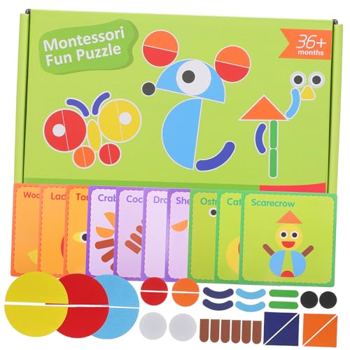 Abaodam 1 Satz Geometrisches Holzpuzzle für Kleinkinder Montessori Lernspielzeug mit Bunten Formen Pädagogisches Puzzle für Vorschulkinder Hand Augen Koordination und Feinmotorik Abaodam 1 Satz Geometrisches Holzpuzzle für Kleinkinder Montessori Lernspielzeug mit Bunten Formen Pädagogisches Puzzle für Vorschulkinder Hand Augen Koordination und Feinmotorik von Abaodam