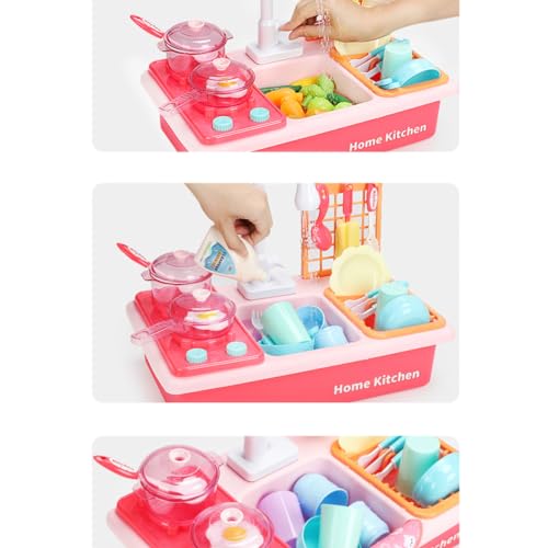 Abaodam Elektrisches Geschirrspülmaschinen-spielzeugset Spielzeug-küchenspüle Spielset Für Jungen Und Mädchen Rollenspiel Plastikgeschirr Abaodam Elektrisches Geschirrspülmaschinen-spielzeugset Spielzeug-küchenspüle Spielset Für Jungen Und Mädchen Rollenspiel Plastikgeschirr von Abaodam