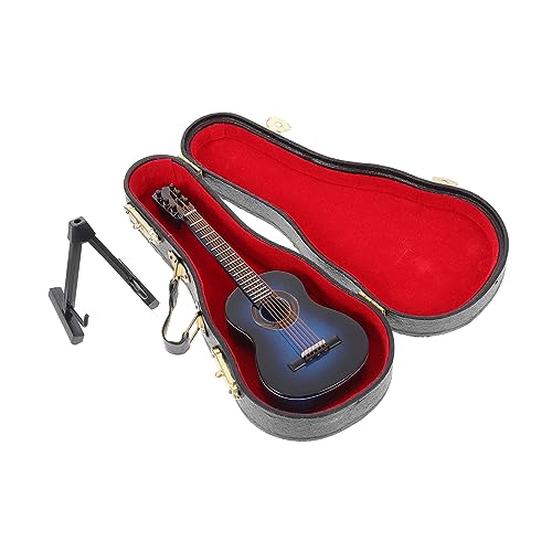Abaodam Miniatur-gitarrenmodell 13 cm Folk-gitarrenspielzeug Holzgitarrenmodell Für Puppenhaus von Abaodam