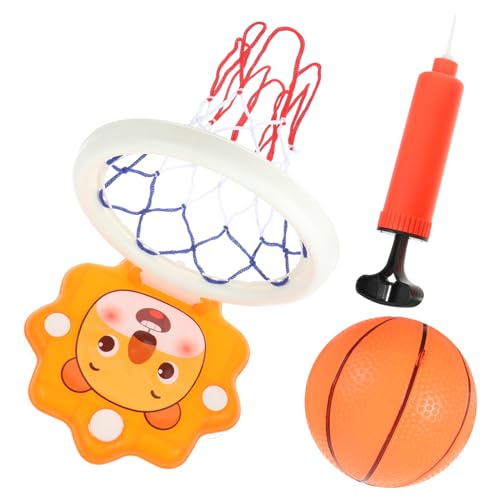 Abaodam 1 Satz Hängender Basketballständer drinnen Mini-Cartoon-Basketballständer Basketballkorb über der Tür über der Tür Basketballkorb Indoor-Basketballrahmen Plastik Orange von Abaodam
