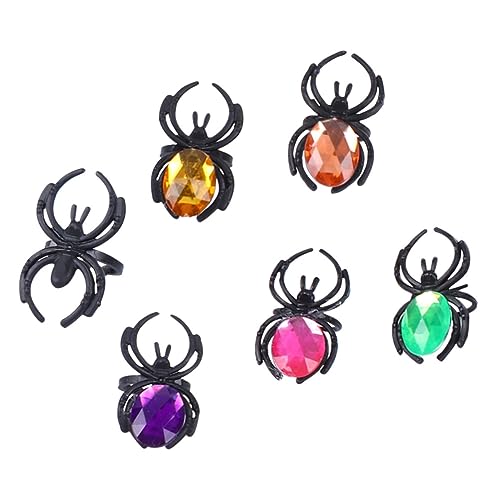 Abaodam 1 Satz Halloween-Spinnenring Spinnenschmuck Spinnenringe für Spinnenparty Spinnenringe Masse Finger halloween costume halloween kleidung Ringspinne Ring Spinnennetz Plastik Abaodam 1 Satz Halloween-Spinnenring Spinnenschmuck Spinnenringe für Spinnenparty Spinnenringe Masse Finger halloween costume halloween kleidung Ringspinne Ring Spinnennetz Plastik von Abaodam