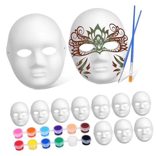 Abaodam 1 Satz Handgezeichnete Kindermasken weiße Bastelmaske Weiße Maske zum Dekorieren leuchtende Maske masken für halloween masken für karneval Maskenbau-Kit Masken zum Bemalen Papier Abaodam 1 Satz Handgezeichnete Kindermasken weiße Bastelmaske Weiße Maske zum Dekorieren leuchtende Maske masken für halloween masken für karneval Maskenbau-Kit Masken zum Bemalen Papier von Abaodam