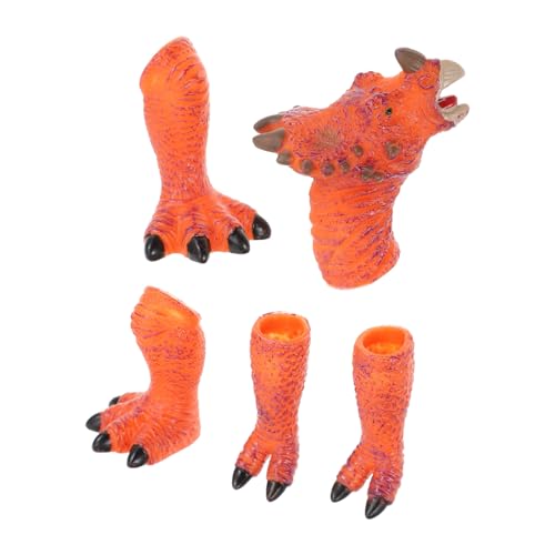 Abaodam 1 Satz Handpuppenspielzeug Finger Pfote Dinosaurier zappeln Hände für kinderspielzeug hühner Interaktives Kinderpartygeschenk Plastik Orange Abaodam 1 Satz Handpuppenspielzeug Finger Pfote Dinosaurier zappeln Hände für kinderspielzeug hühner Interaktives Kinderpartygeschenk Plastik Orange von Abaodam