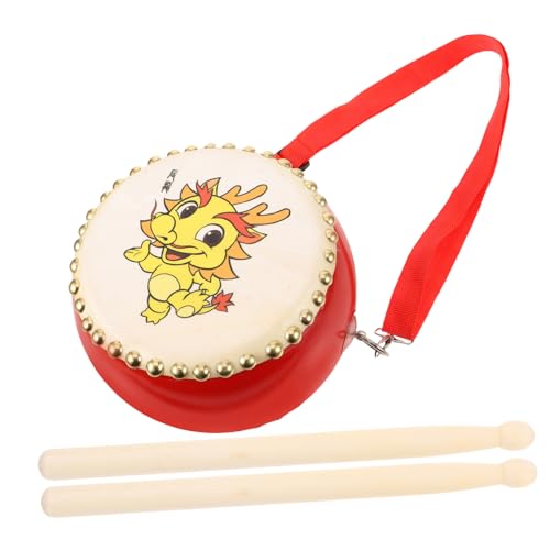 Abaodam 1 Satz Handtrommel für Dragon Pattern Drum mit Schlägel und Tragegurt Geeignet für Bühnenaufführungen Musikalische Früherziehung und Kreative Spielmomente Abaodam 1 Satz Handtrommel für Dragon Pattern Drum mit Schlägel und Tragegurt Geeignet für Bühnenaufführungen Musikalische Früherziehung und Kreative Spielmomente von Abaodam