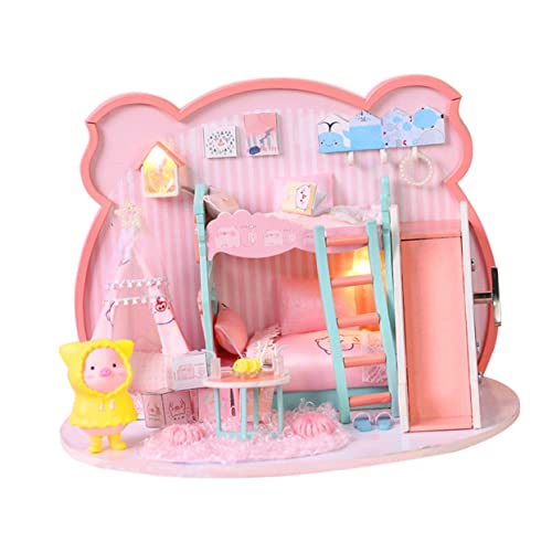 Abaodam 1 Satz Haushaus Hütte Spielhaus Mini Häuser Winziges Faltbar Erstellen Hausdekoration Pflanzen Bauernhaus Geburtstagsgeschenk Für Mädchen DIY- Hölzern Rosa Abaodam 1 Satz Haushaus Hütte Spielhaus Mini Häuser Winziges Faltbar Erstellen Hausdekoration Pflanzen Bauernhaus Geburtstagsgeschenk Für Mädchen DIY- Hölzern Rosa von Abaodam
