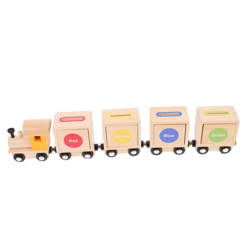 Abaodam 1 Satz Hölzerner Zug Puzzle Labyrinth Zappeln Roboter Magnet Kleintiere Trainieren Lehnendes Werkzeug Holzzüge Zahlenzug Sortierung Züge Für von Abaodam