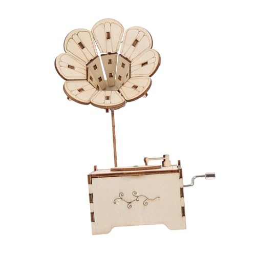Abaodam 1 Satz Holz DIY Musikbox Materialien Handgemachte Phonograph Spieluhr Kreative Bastelsets für als Tischdekoration und Abaodam 1 Satz Holz DIY Musikbox Materialien Handgemachte Phonograph Spieluhr Kreative Bastelsets für als Tischdekoration und von Abaodam