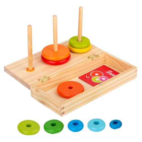 Abaodam 1 Satz Holz Hanota Lagiges Stapelspiel für Pädagogisches Lernspielzeug für Logisches und Motorik für Vorschulkinder und Kleinkinder Abaodam 1 Satz Holz Hanota Lagiges Stapelspiel für Pädagogisches Lernspielzeug für Logisches und Motorik für Vorschulkinder und Kleinkinder von Abaodam