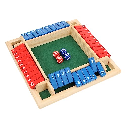 Abaodam 1 Satz Holz Würfelspiel Interaktives Brettspiel für Erwachsene für Familienfeiern Partys und Spieleabende rutschfeste Basis aus Sicherem Holzmaterial mit Zahlen und Würfeln Abaodam 1 Satz Holz Würfelspiel Interaktives Brettspiel für Erwachsene für Familienfeiern Partys und Spieleabende rutschfeste Basis aus Sicherem Holzmaterial mit Zahlen und Würfeln von Abaodam