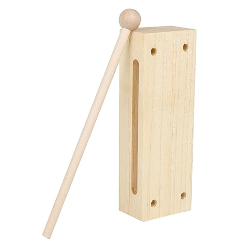Abaodam 1 Satz Holzpercussion Instrument mit Schlägel Doppelseitiger Klangblock für Musikalisches Lehrspielzeug Fördert Kreativität und Hörverständnis Abaodam 1 Satz Holzpercussion Instrument mit Schlägel Doppelseitiger Klangblock für Musikalisches Lehrspielzeug Fördert Kreativität und Hörverständnis von Abaodam