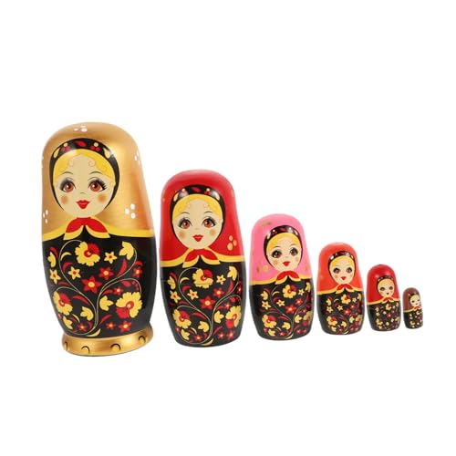 Abaodam 1 Satz Holzpuppenspielzeug Weihnachts-nistpuppe Nistpuppen Für Matroschka Russisch Matroschka-Puppen Russische Nistende Ente Für Russische Nistpuppen Hölzern von Abaodam