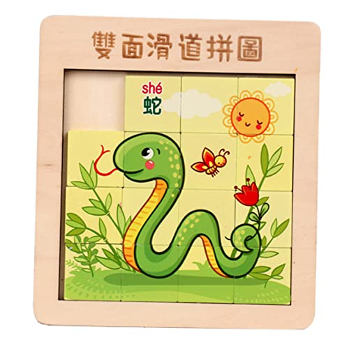 Abaodam 1 Satz Holzrätsel sicherheitsleine für Fingerpuzzle rätsel Educational Toys Toys Holzpuzzle für Fingerschiebepuzzle Bambus von Abaodam