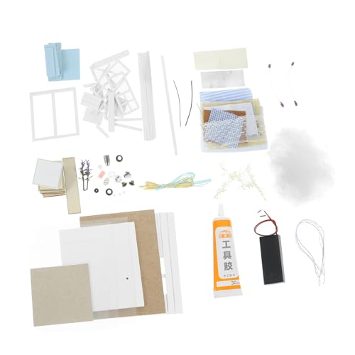 Abaodam 1 Satz Kabinenspielzeug Hausmodell Selber Bauen Vortäuschen Bauen DIY- Für Mädchen Musterhaus Puzzle-Rahmen-kit Miniaturhaus Blue Hölzern Abaodam 1 Satz Kabinenspielzeug Hausmodell Selber Bauen Vortäuschen Bauen DIY- Für Mädchen Musterhaus Puzzle-Rahmen-kit Miniaturhaus Blue Hölzern von Abaodam