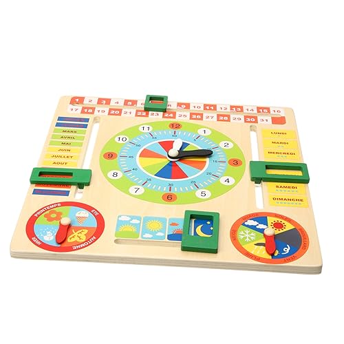 Abaodam 1 Satz Kalender Uhr pädagogische Holzspielzeug-Kalenderuhr Kalenderuhr aus Holz Holzspielzeug für Kleinkinder Lernspielzeug für 4 jährige Kalender für Spielzeuguhr Abaodam 1 Satz Kalender Uhr pädagogische Holzspielzeug-Kalenderuhr Kalenderuhr aus Holz Holzspielzeug für Kleinkinder Lernspielzeug für 4 jährige Kalender für Spielzeuguhr von Abaodam