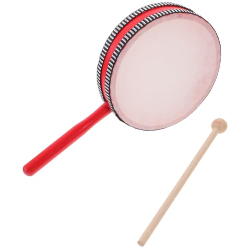 Abaodam 1 Satz Kinder-Percussion-holzrahmentrommel Mit Trommelstock, Anfänger-Trommel-Percussion-Instrument Abaodam 1 Satz Kinder-Percussion-holzrahmentrommel Mit Trommelstock, Anfänger-Trommel-Percussion-Instrument von Abaodam