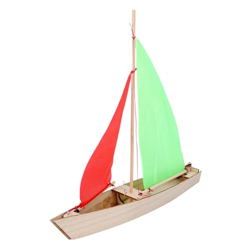 Abaodam 1 Satz Kinderboot Zum Zusammenbauen Spielzeug Bambus Schiffsmodell Nautisches Modell von Abaodam