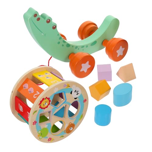 Abaodam 1 Satz Kindertraktor werkzeugkasten sortierspielzeug Kinderwagen- für Kleinkinder Kleinkindspielzeug Bildungsspielzeug für Kleinkind Holz von Abaodam