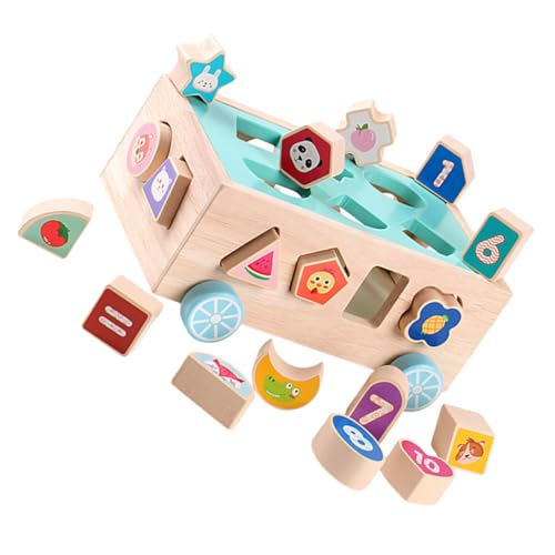 Abaodam 1 Satz Klassifizierung Von Bausteinspielzeugen Lustiges Kinderspielzeug Lustiges Sensorisches Kompaktes Kinderspielzeug Lustiger Baustein in Busform Buche von Abaodam