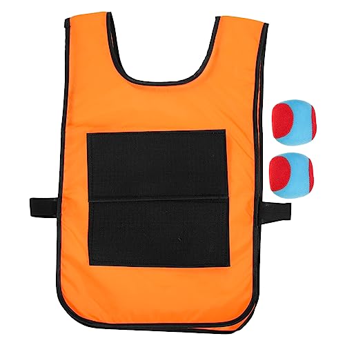 Abaodam 1 Satz Klebriges Ziel Klebeweste Für Völkerball Kinderspiele Klebriges Kugelziel Prallen Kinderball Klebriger Ball Softbälle Für Bälle Im Freien Orange Stoff von Abaodam