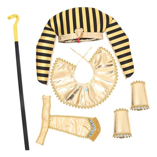 Abaodam 1 Satz -Kleidungszubehör ägyptisches Kostüm ägyptische Accessoires Abs Golden von Abaodam