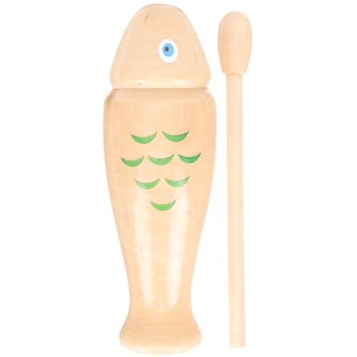 Abaodam Hochwertiges Musikinstrument Aus Holz Schlagspielzeug Für Kinder Rhythmusspielzeug Aus Holz Mit Fischmotiv Für Kleinkinder von Abaodam