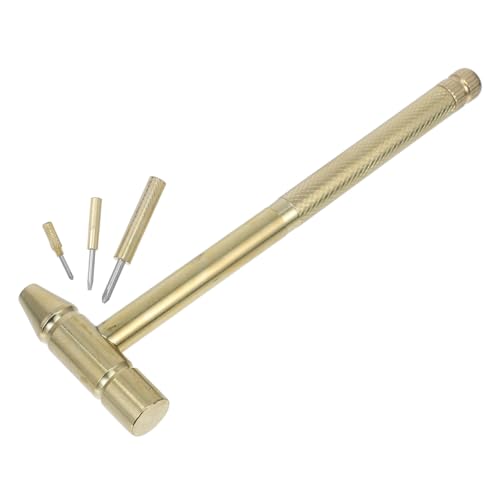 Abaodam 1 Satz Kleiner Metallhammer Akku-bohrmaschine Bausatz Kleine Schrauben Treiber Strumpfwaren Für Ihn Maschinenschrauben Hammer Zur Schmuckherstellung Nuss Werkzeug Golden von Abaodam